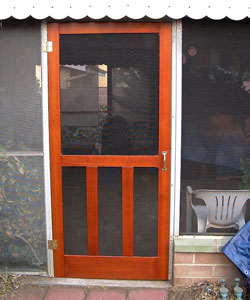 Model 402 Craftsman Cedar Wood Screen Door.