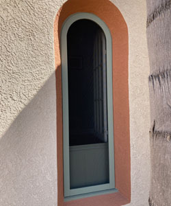 Arch Round Top Wood Window Screen