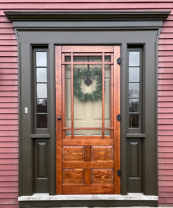 Traditonal Craftsman Cedar Wood Screen Storm Door