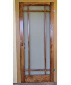 Vintage Crafstman Bungalow Style Wood Screen Door