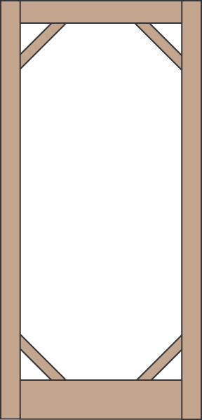 Model 423 Wood Screen Door