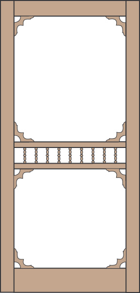 Model 431 Wood Screen Door