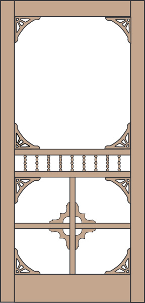 Model 436 Wood Screen Door