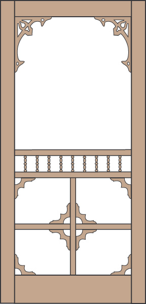 Model 438 Wood Screen Door