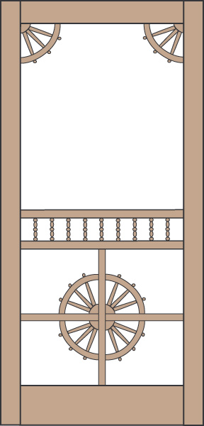 Model 439 Wood Screen Door