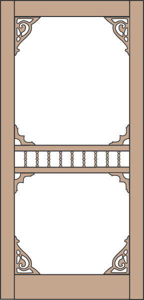 Model 440 Wood Screen Door