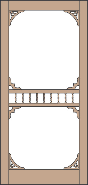 Model 441 Wood Screen Door