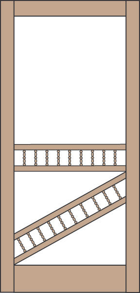 Model 446 Wood Screen Door