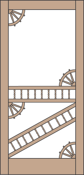Model 447 Wood Screen Door