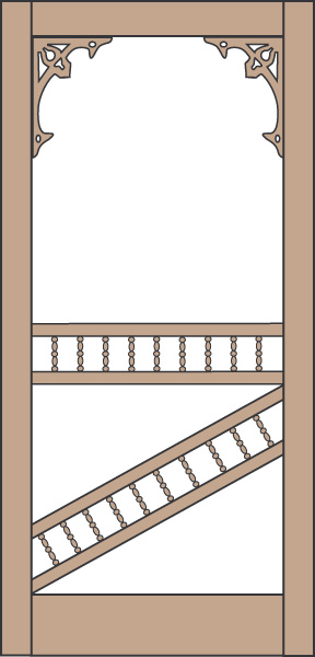 Model 451 Wood Screen Door