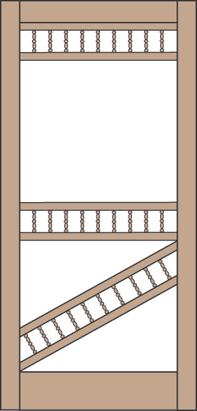 Model 452 Wood Screen Door