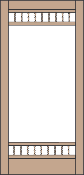 Model 454 Wood Screen Door