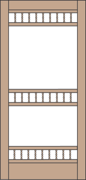 Model 459 Wood Screen Door