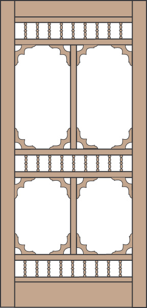 Model 462 Wood Screen Door