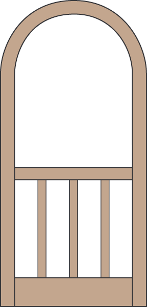 Model A105 Wood Screen Door