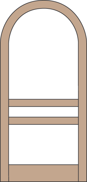 Model A106 Wood Screen Door