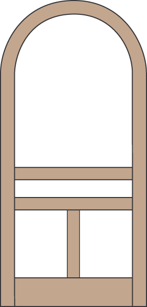 Model A107 Wood Screen Door