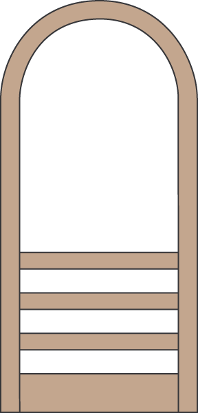 Model A109 Wood Screen Door