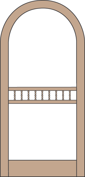 Model A111 Wood Screen Door