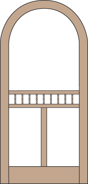 Model A112 Wood Screen Door