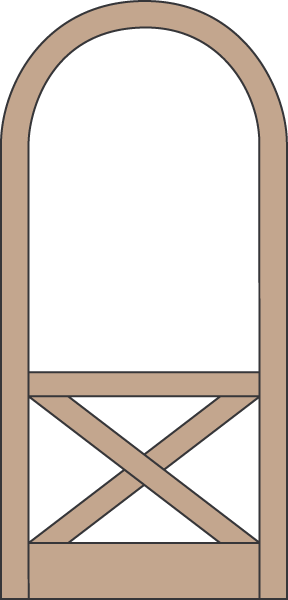 Model A113 Wood Screen Door
