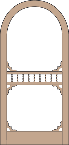 Model A116 Wood Screen Door