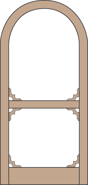 Model A117 Wood Screen Door