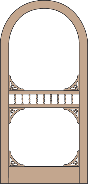 Model A118 Wood Screen Door
