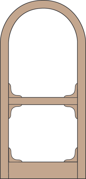 Model A119 Wood Screen Door