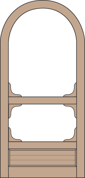 Model A122 Wood Screen Door