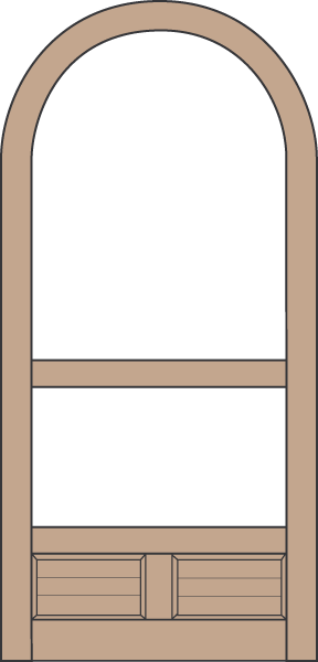 Model A124 Wood Screen Door