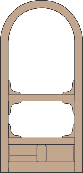 Model A125 Wood Screen Door
