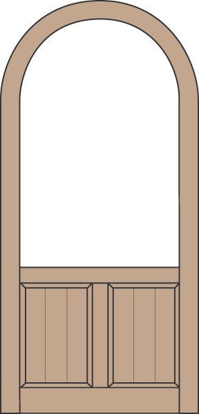 Model A128 Wood Screen Door