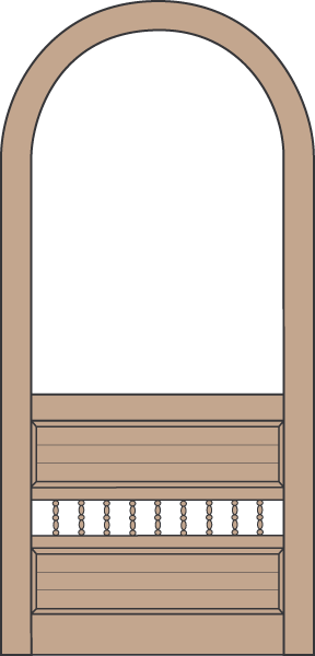 Model A130 Wood Screen Door