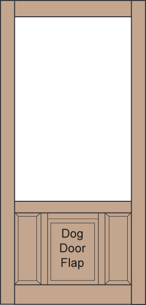 Model D801 Wood Screen Door