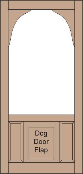 Model D805 Wood Screen Door