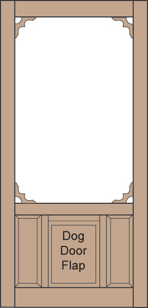 Model D810 Wood Screen Door