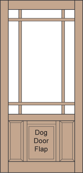Model D826 Wood Screen Door