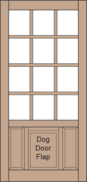 Model D829 Wood Screen Door