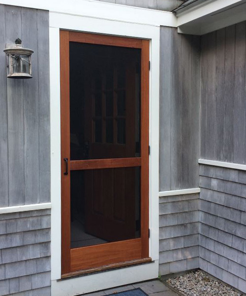 Model 3600-P Traditional Mahogany Wood Screen Door