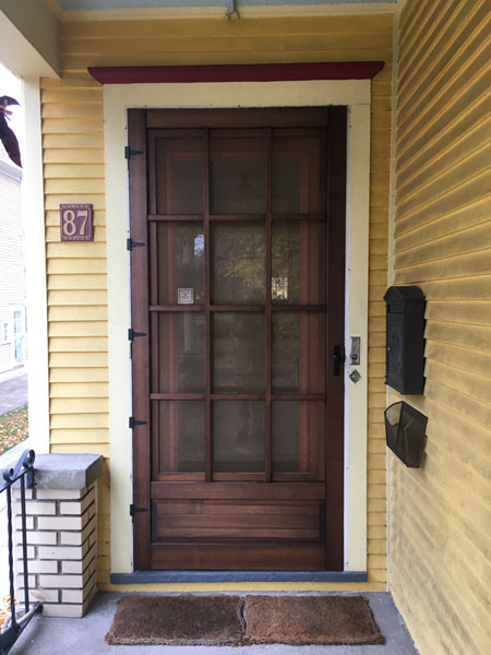 Colonial Style Wood Screen Storm Door