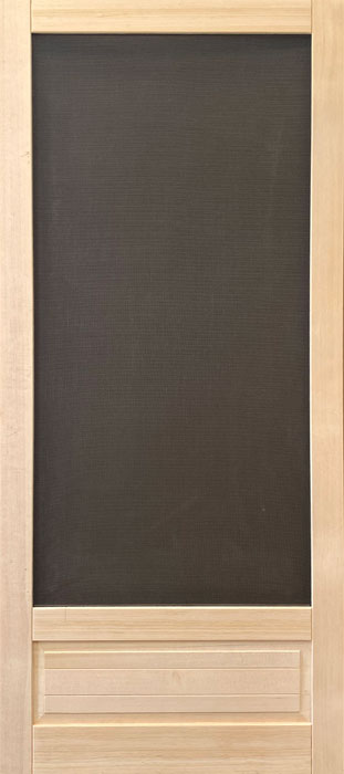 Classic One Panel Wood Screen Door