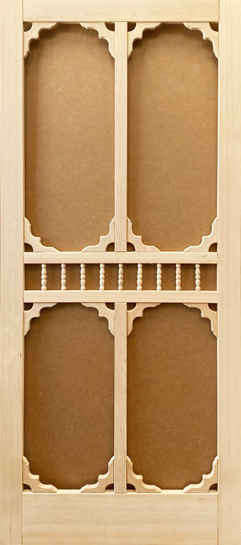 Victorian Wood Screen Door
