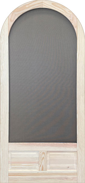 Model A123 Arch Top Round Top Wood Screen Door