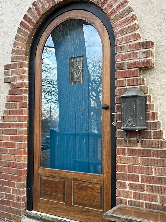 Model A123 Arch Top Round Top Wood Screen Door